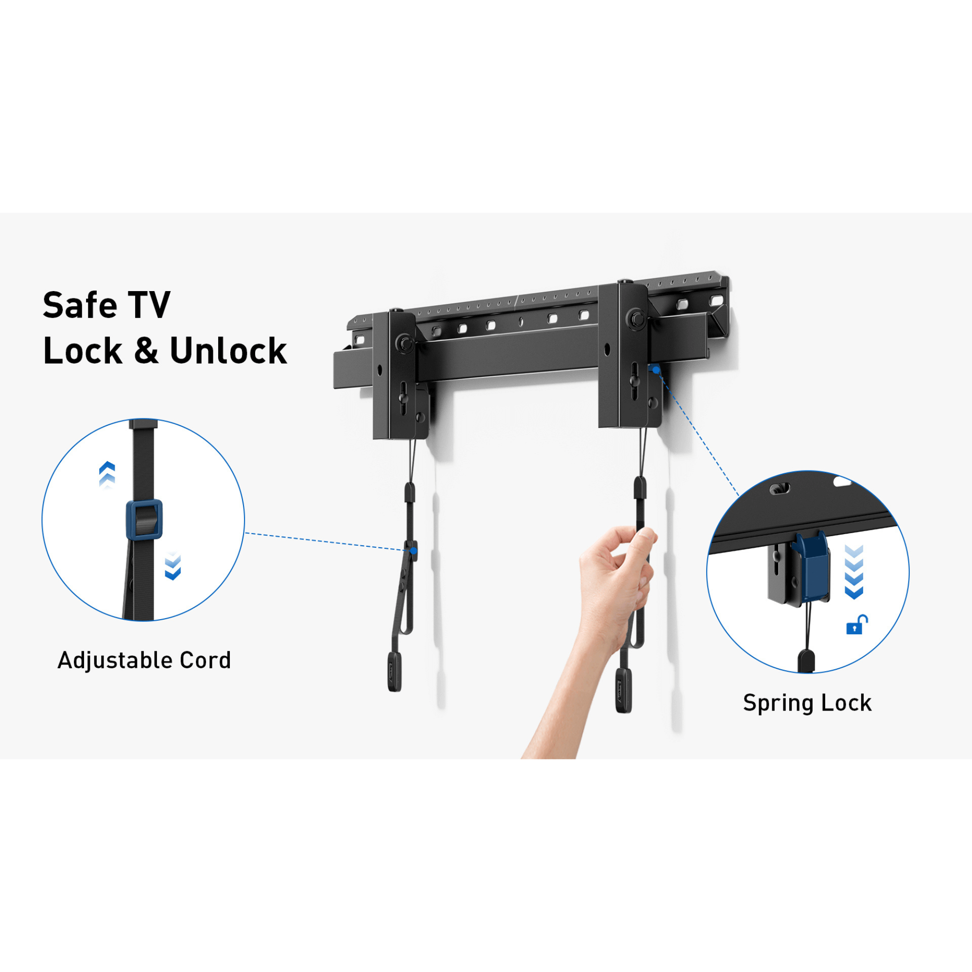 ErgoAV Large Low Profile Fixed Mount for 42" to 90" TVs