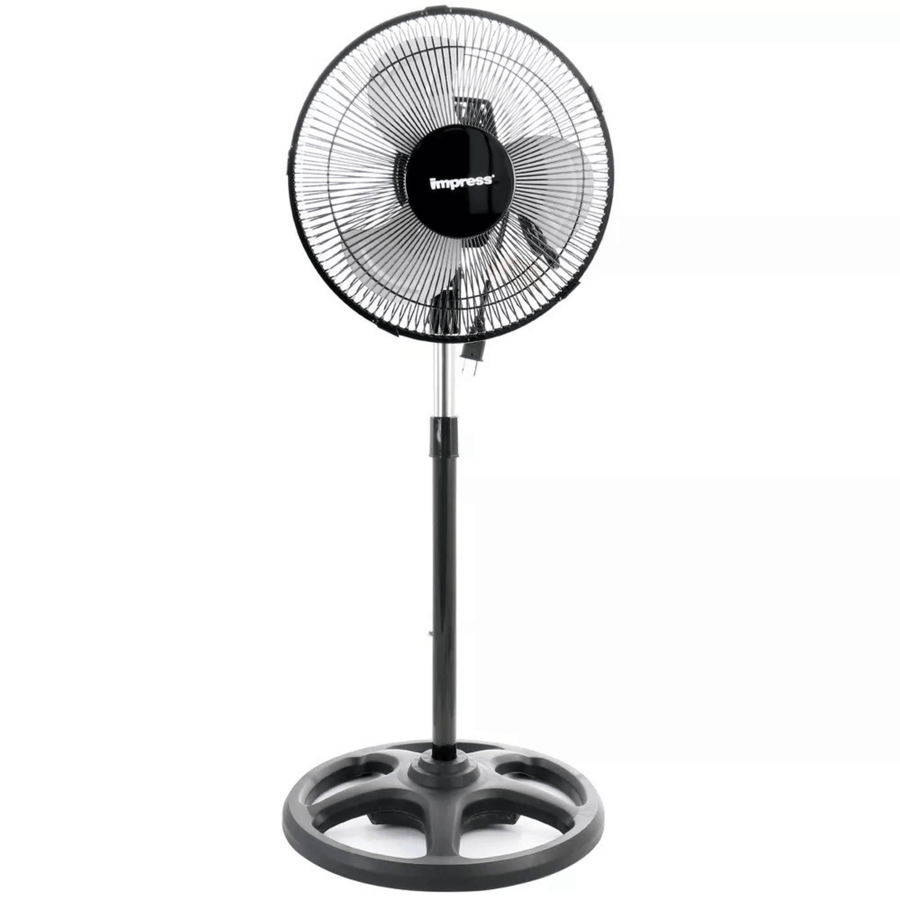 Impress Mighty Mite 10-Inch Oscillating Standing Fan with Metal Blades