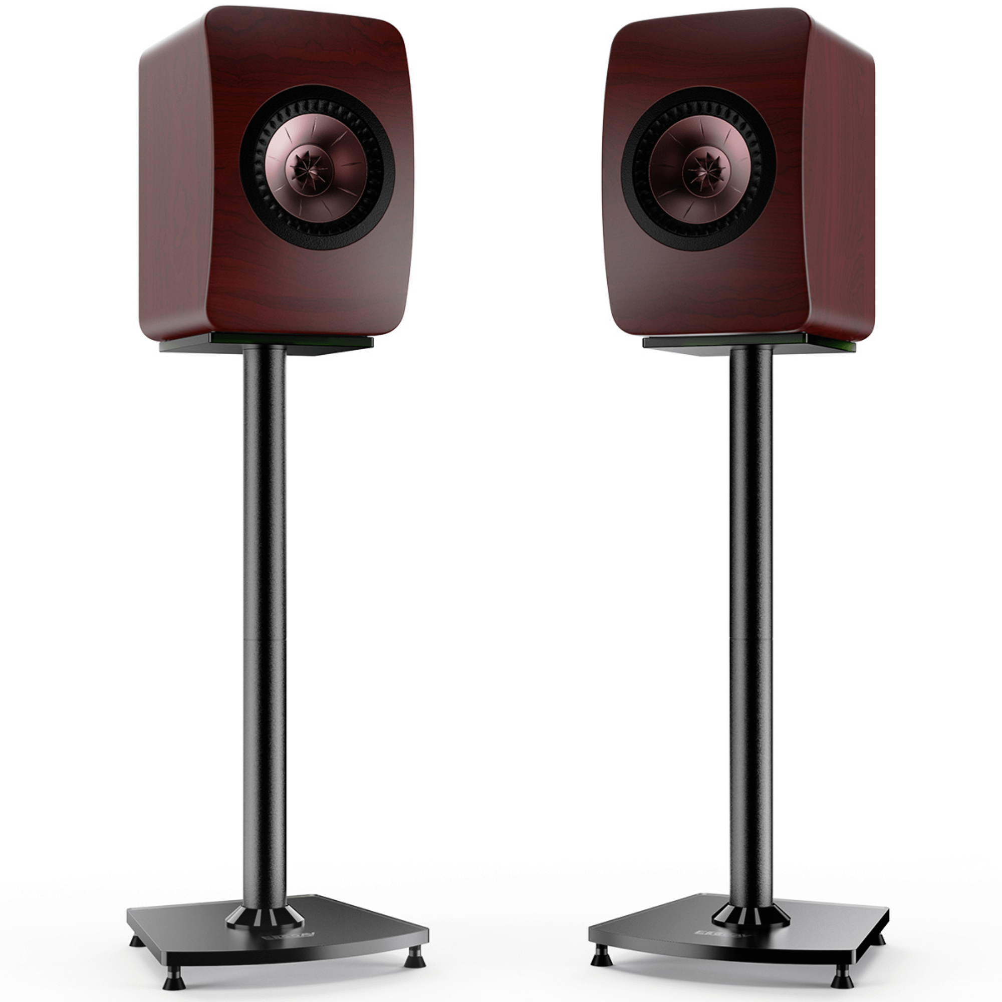 ErgoAV 1-Pair Fixed Height Bookshelf Speaker Stands 28"