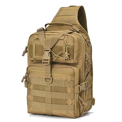 Tactical Military Sling Backpack 15L Shoulder Bag Molle Outdoor Daypack Backpack with Adjustable Strap