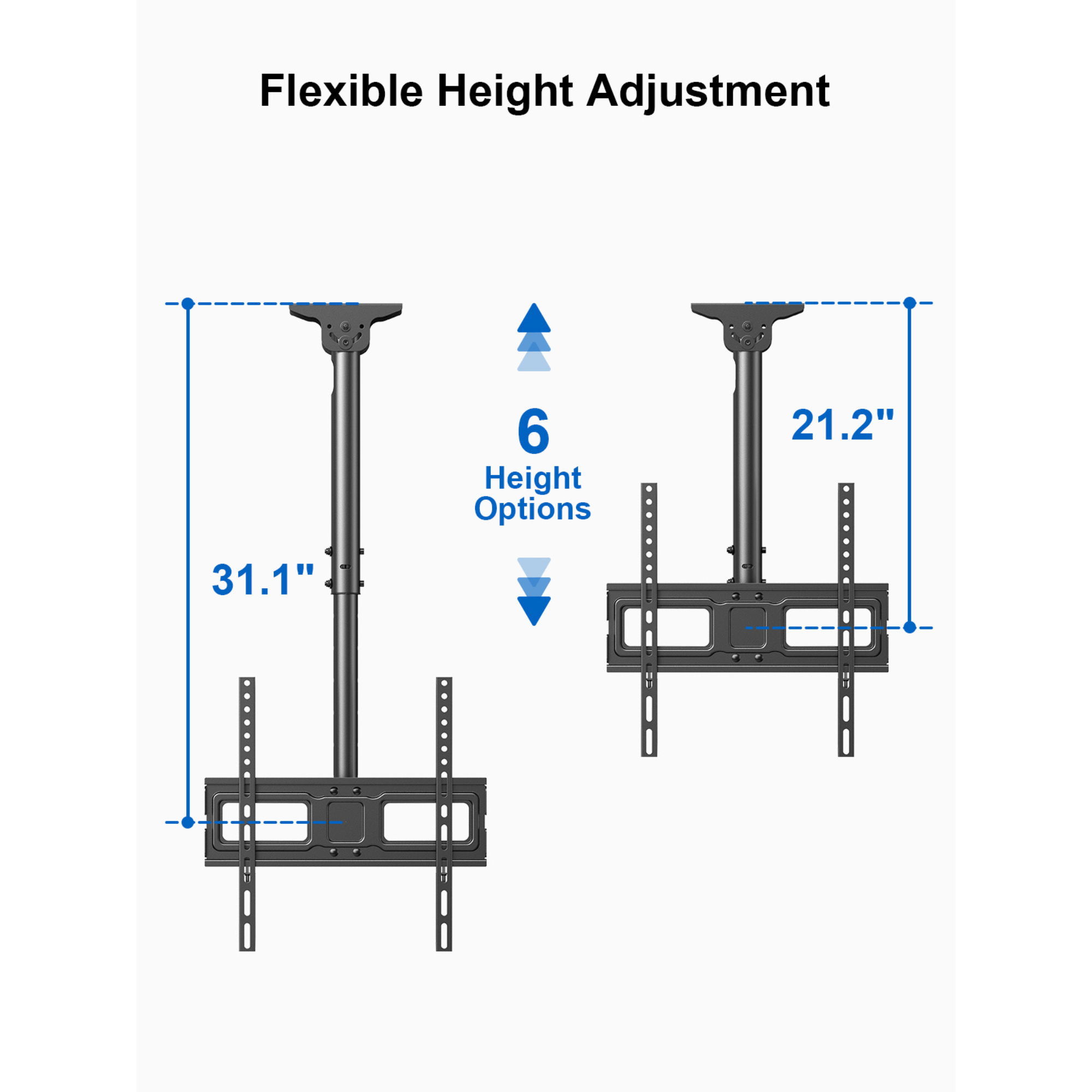 ErgoAV Ceiling Mount for TVs 40" to 55"