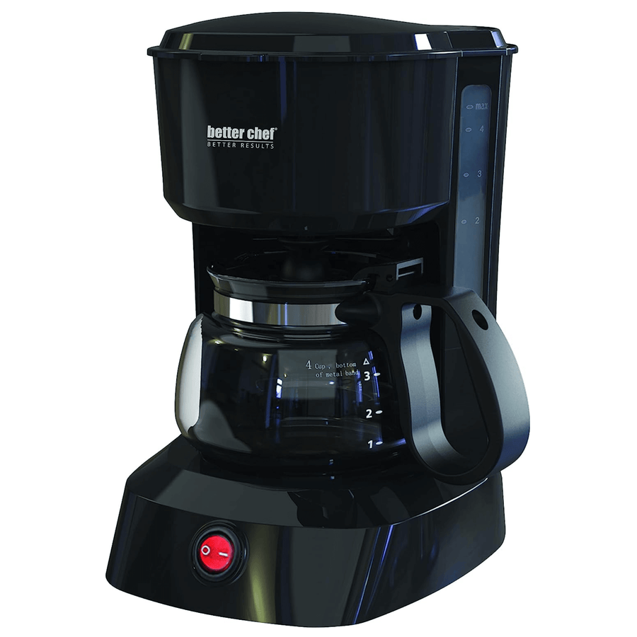 Better Chef 4-Cup Coffeemaker with Grab-A-Cup Feature - REFURBISHED