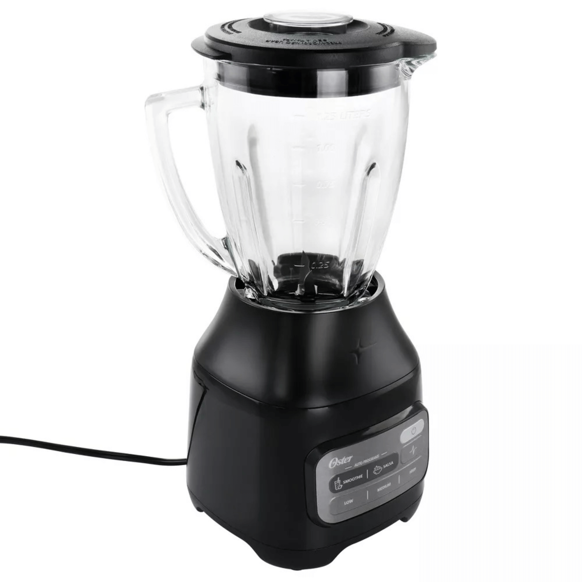 Oster 3-Speed 800W One-Touch Control Glass Jar Blender with Auto Program