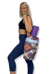 Yoga Mat Carrying Tote Bag with Large Size Pockets | Multipurpose and Fit Most Size Mats