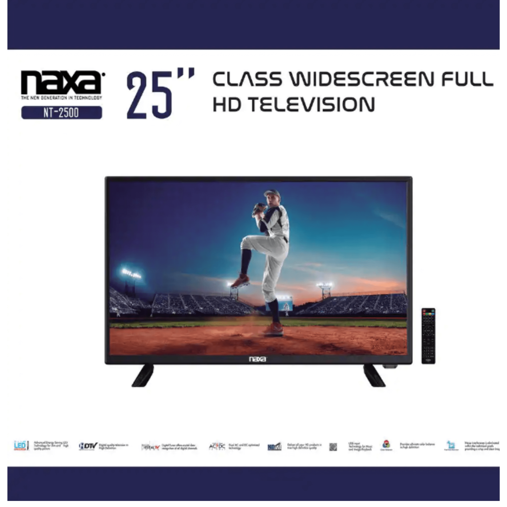 Naxa 25" 12v ACDC LED 1080p HD Television - Refurbished