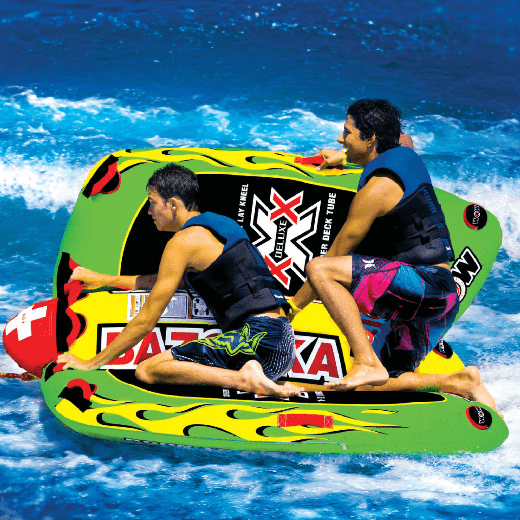 WOW Watersports Big Bazooka 4 Person Towable w Optional Steering Capability