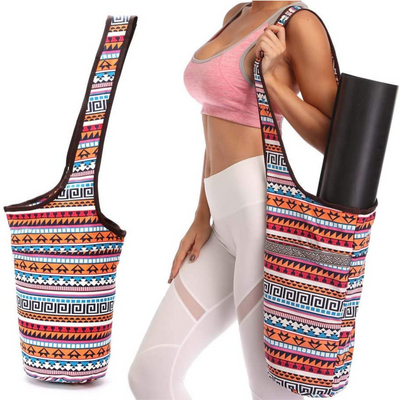 Yoga Mat Carrying Tote Bag with Large Size Pockets | Multipurpose and Fit Most Size Mats