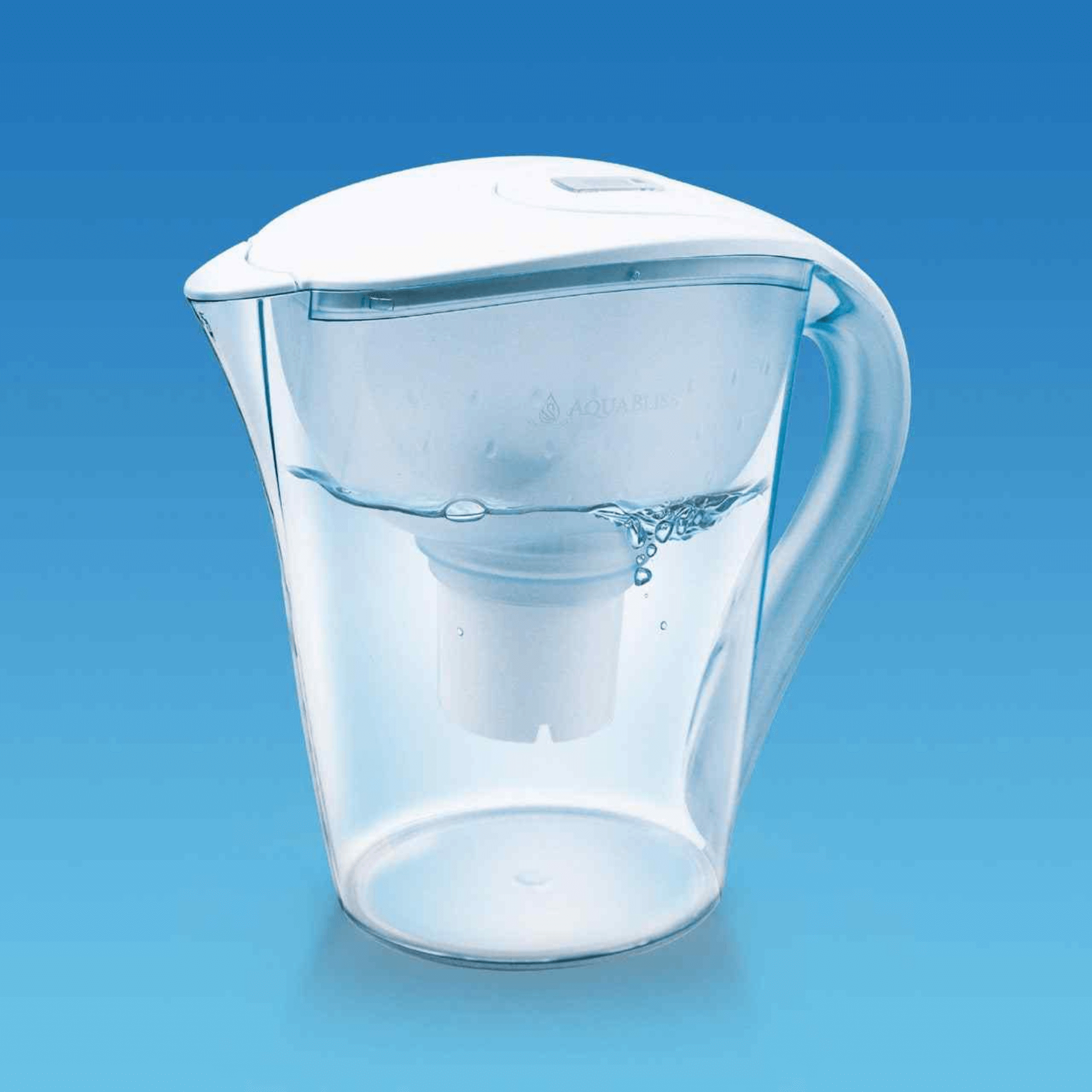 AquaBliss 10-Cup Water Filter Pitcher with 3 XL Filters