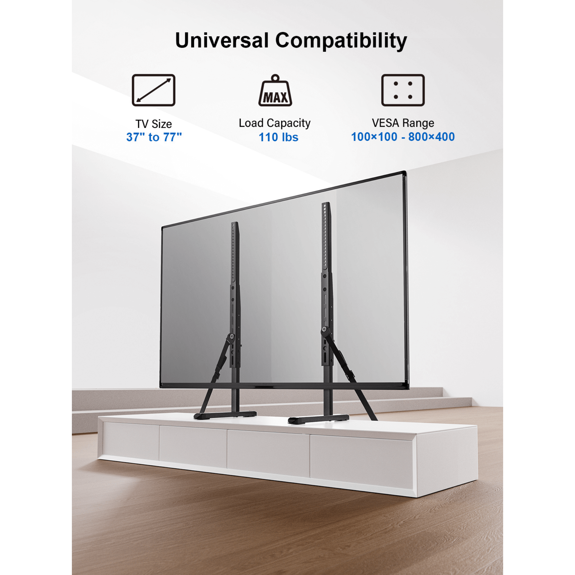 ErgoAV Universal TV Legs for 37" to 77" TVs