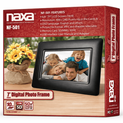 Naxa 7” Class Digital Photo Frame - Refurbished