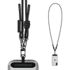 HyperGear TECHcessories Black Braided Rope Universal Crossbody Phone Strap