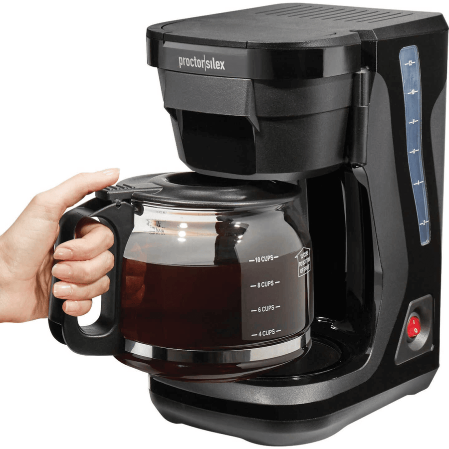 Proctor Silex Compact 12-Cup Auto-Pause Front-Fill Coffeemaker