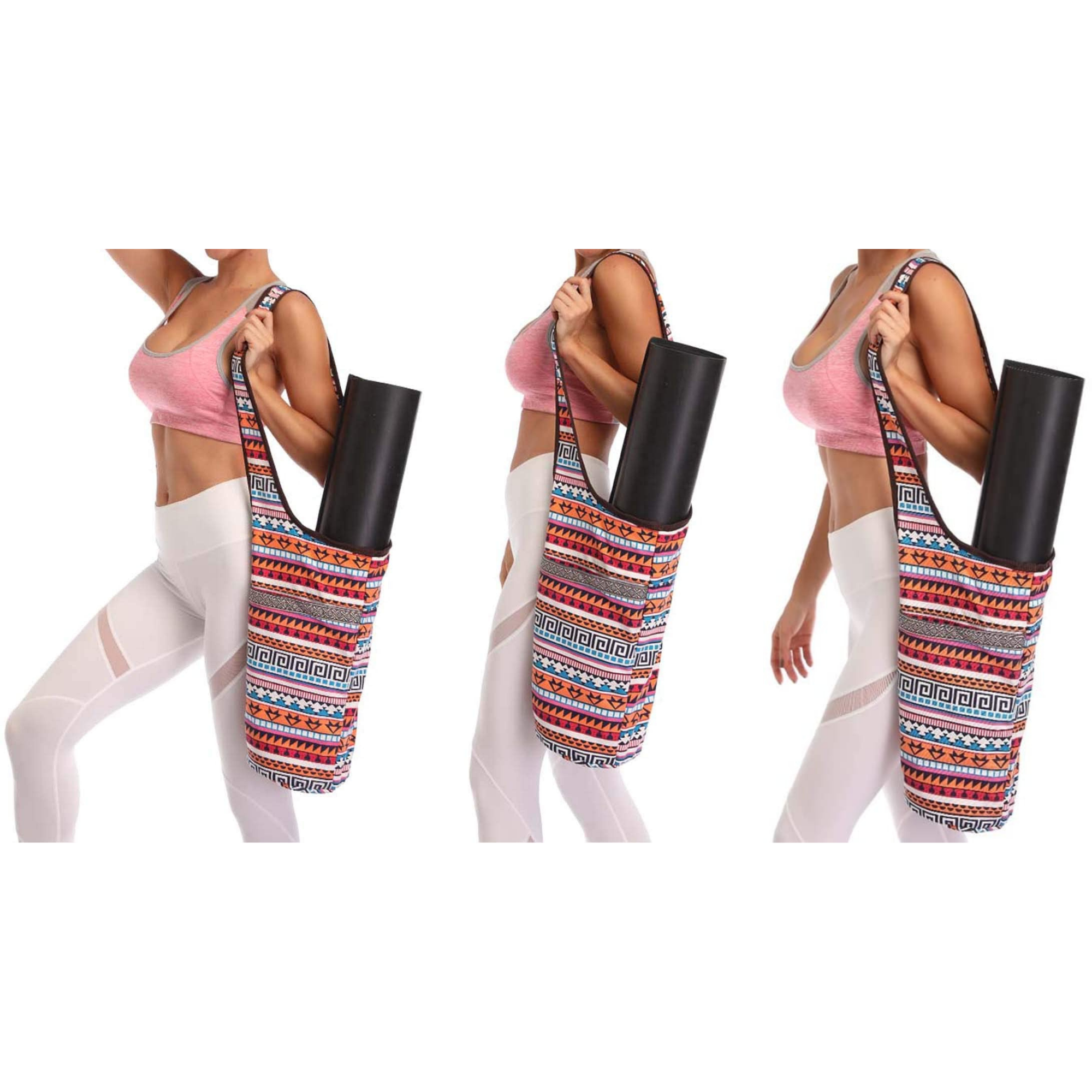 JupiterGear Yoga Mat Carrying Tote Bag with Large Size Pockets | Multipurpose and Fit Most Size Mats