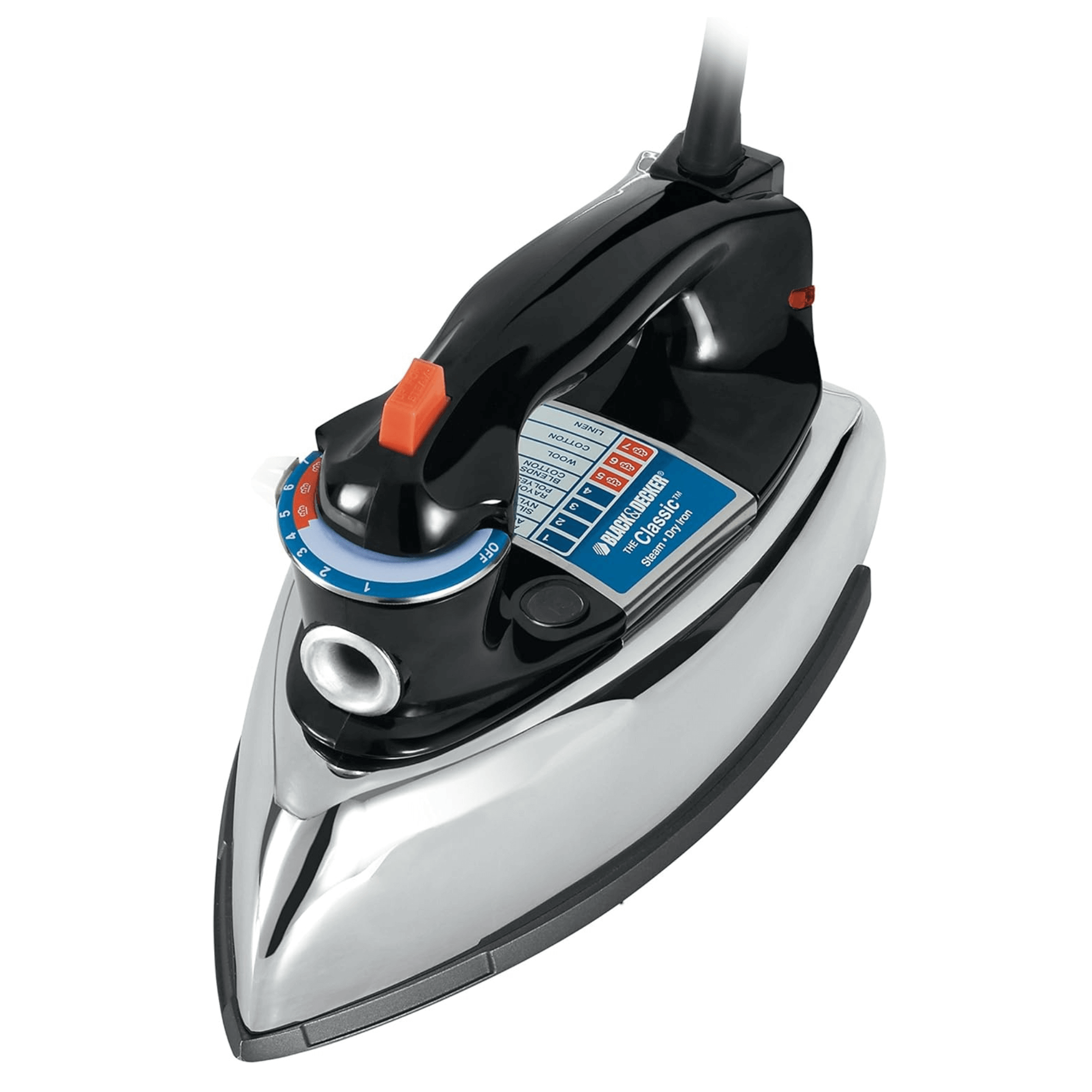 Black & Decker Classic Auto-Shutoff Iron with Aluminum Soleplate