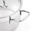 Korkmaz Alfa 4.2L Stainless Steel Low Casserole Dish with Lid