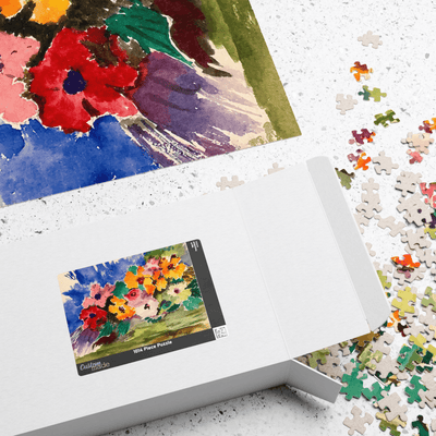 PimsArt Spring Garden Flower Bouquet Jigsaw Puzzle From Original Painting