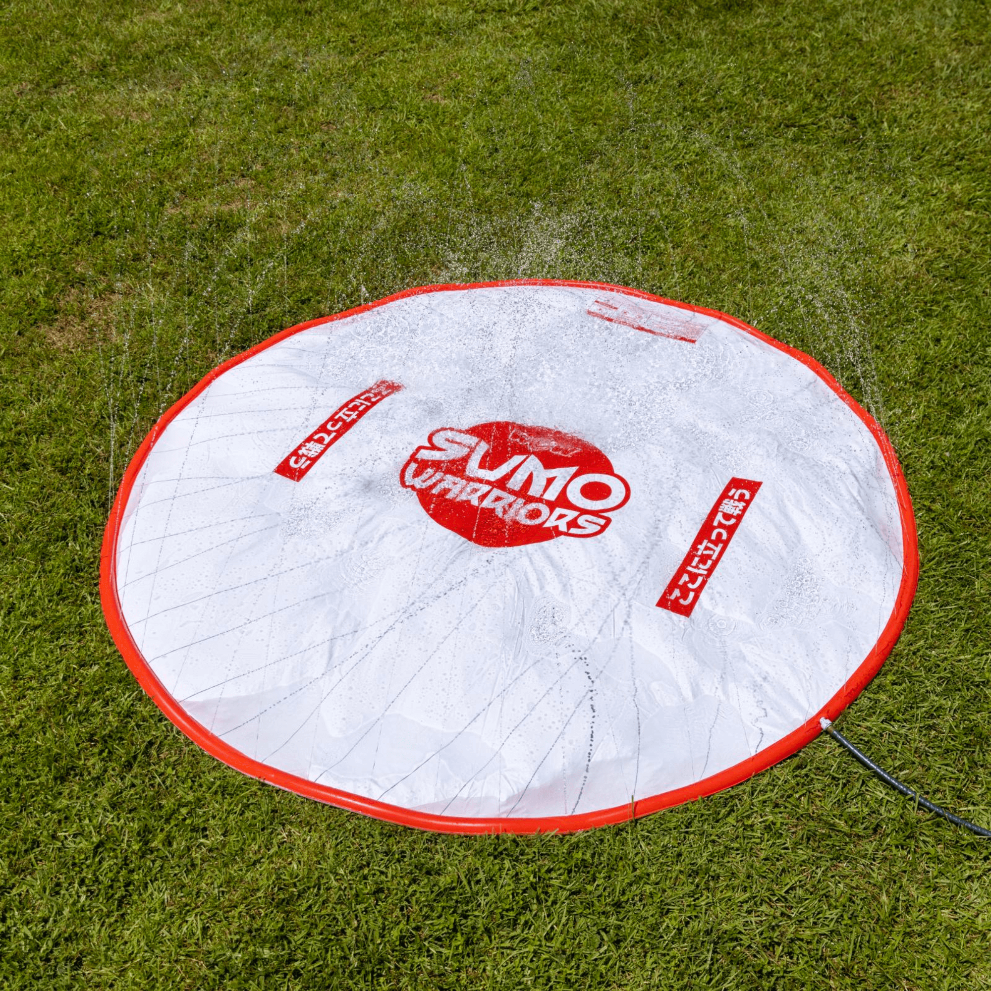 WOW Watersports 10ft Sumo Wrestling Spray Pad with 2 Sumo Belly-Bumpers