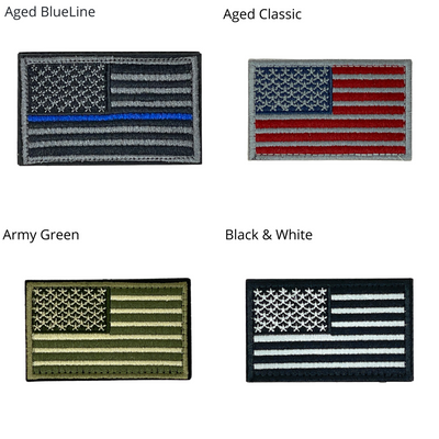 Tactical USA Flag Patch with Detachable Backing