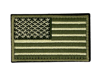 Tactical USA Flag Patch with Detachable Backing