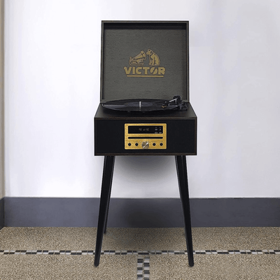 Victor Newbury 8-in-1 Music Center Espresso -  Refurbished