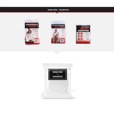 WSK Essential Survival Kit for Up To 2 People plus Rolling Bag