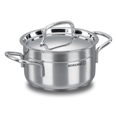 Korkmaz Alfa 6.8L Stainless Steel Casserole Dish with Lid