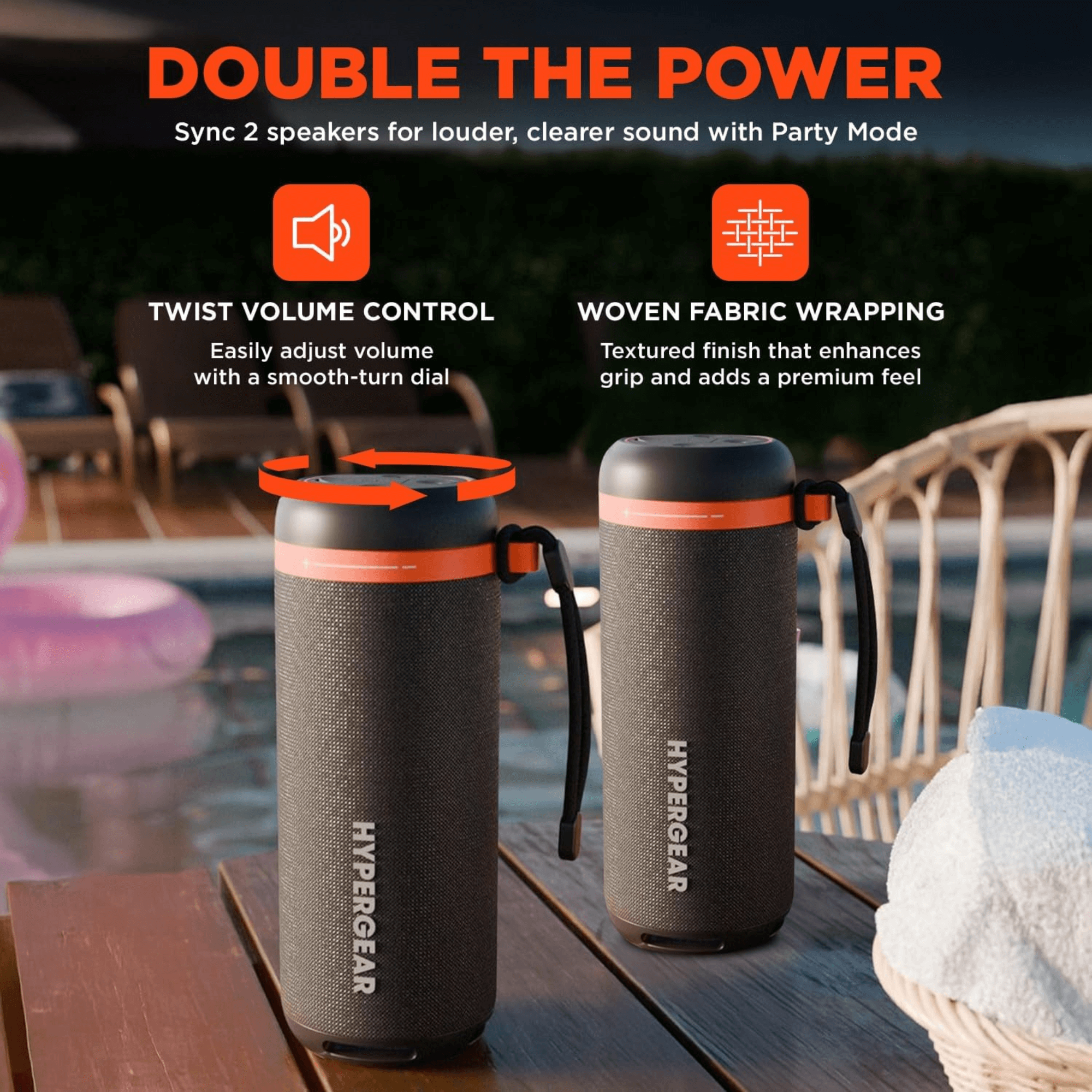 HyperGear SoundTower Portable Bluetooth Speaker