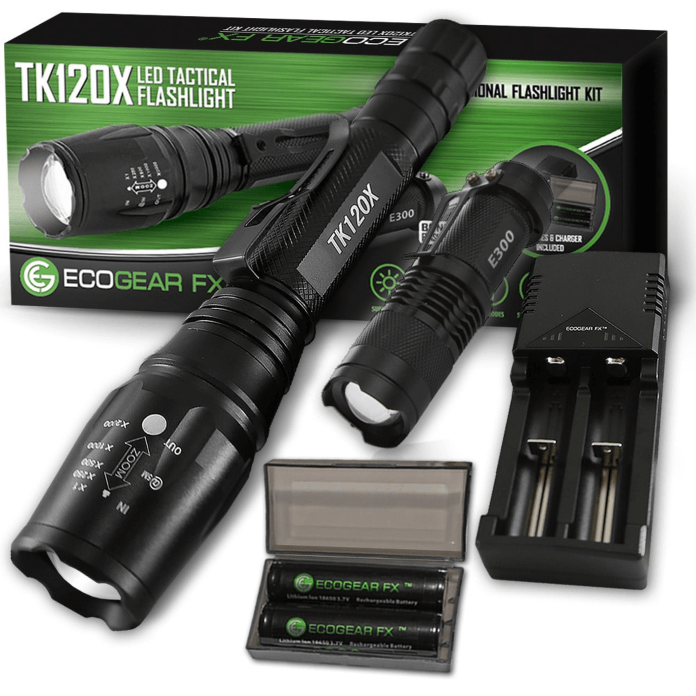 EcoGear FX TK120X LED Flashlight Kit