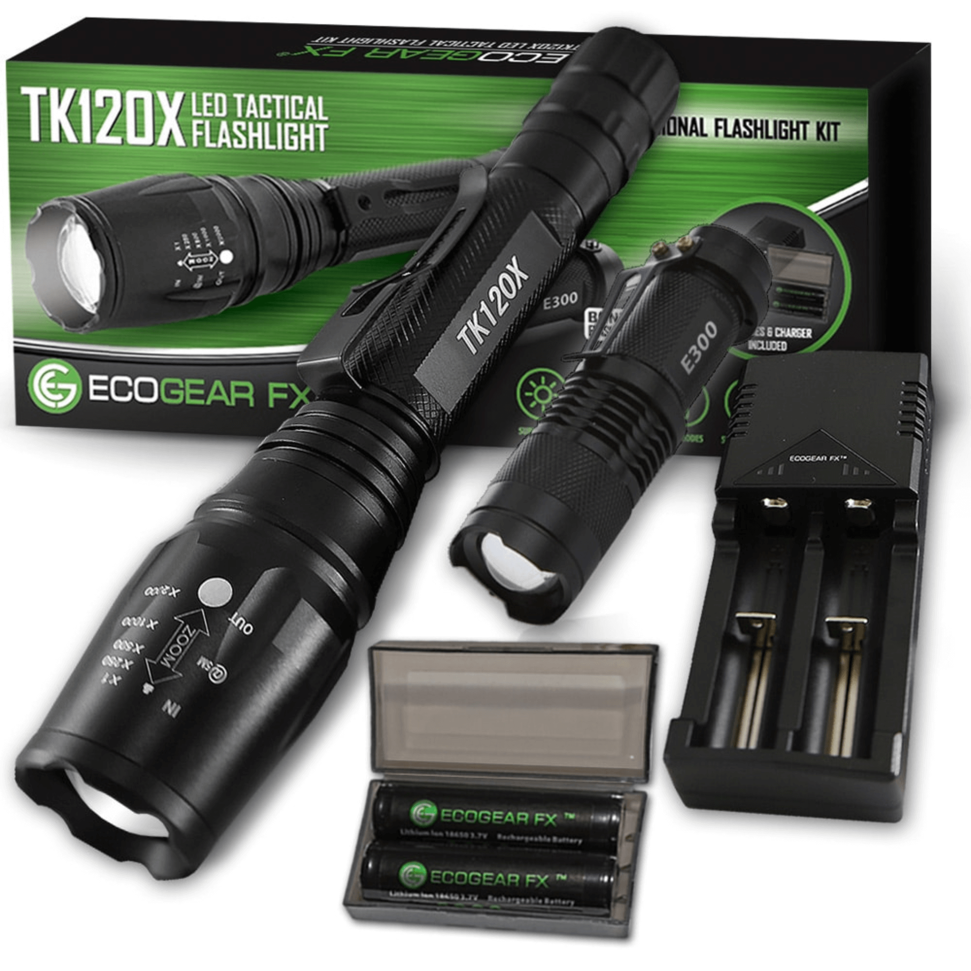 EcoGear FX TK120X LED Flashlight Kit