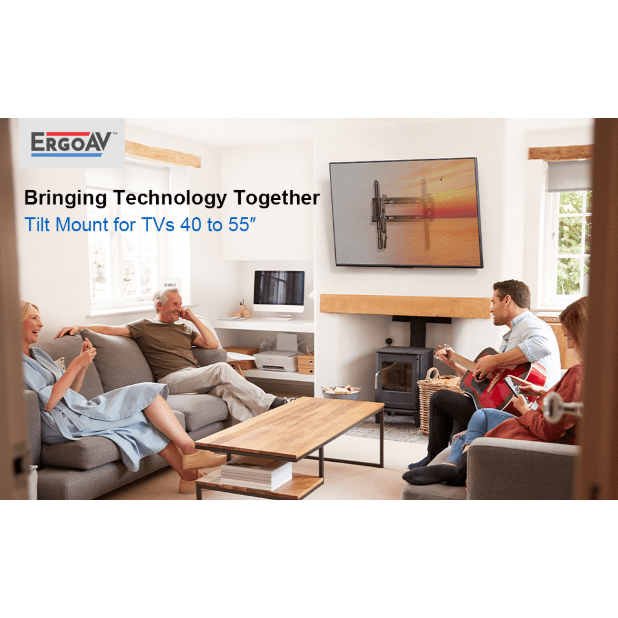 ErgoAV Tilt Mount for TVs 40" to 55"