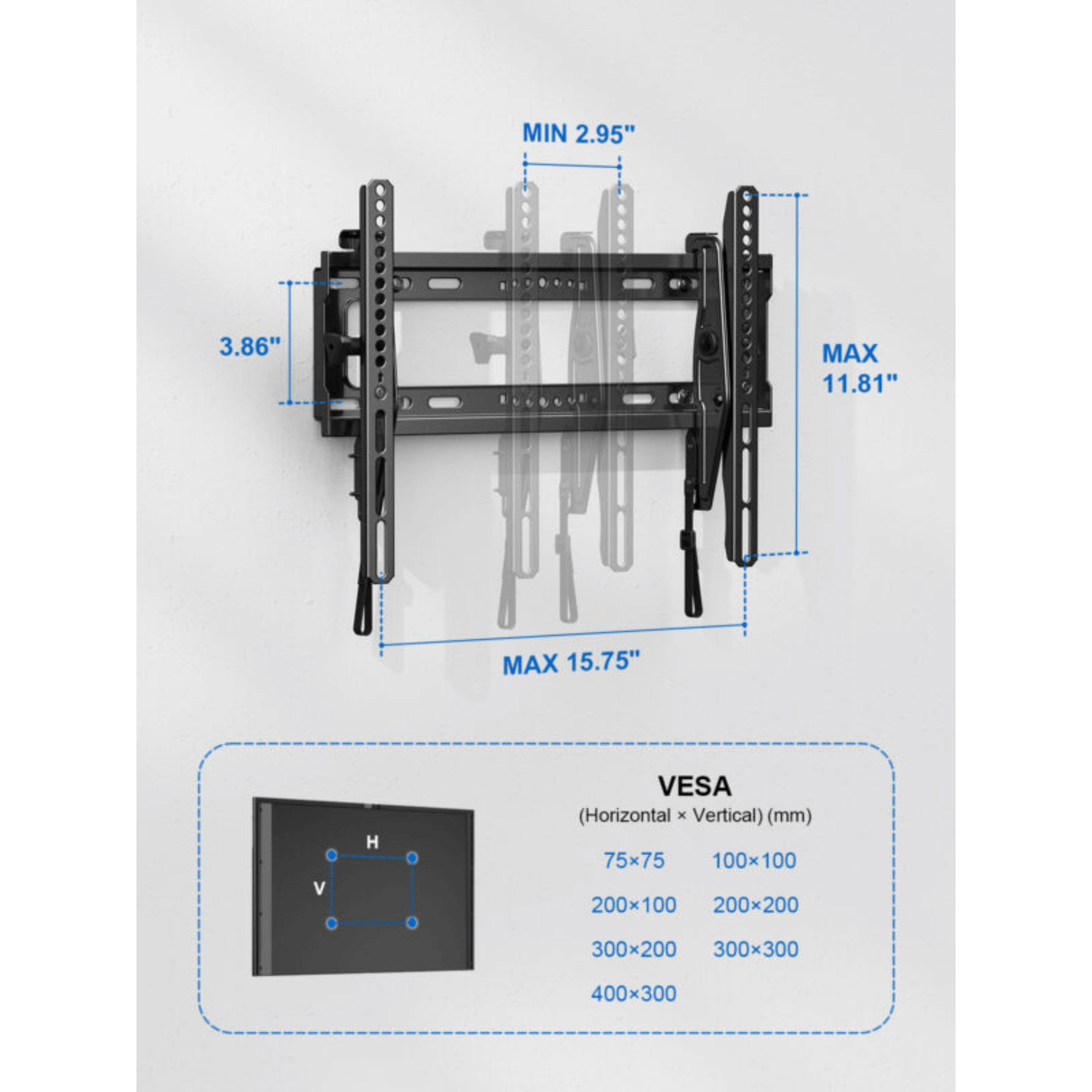 ErgoAV Tilt Mount for TVs 32" to 55"