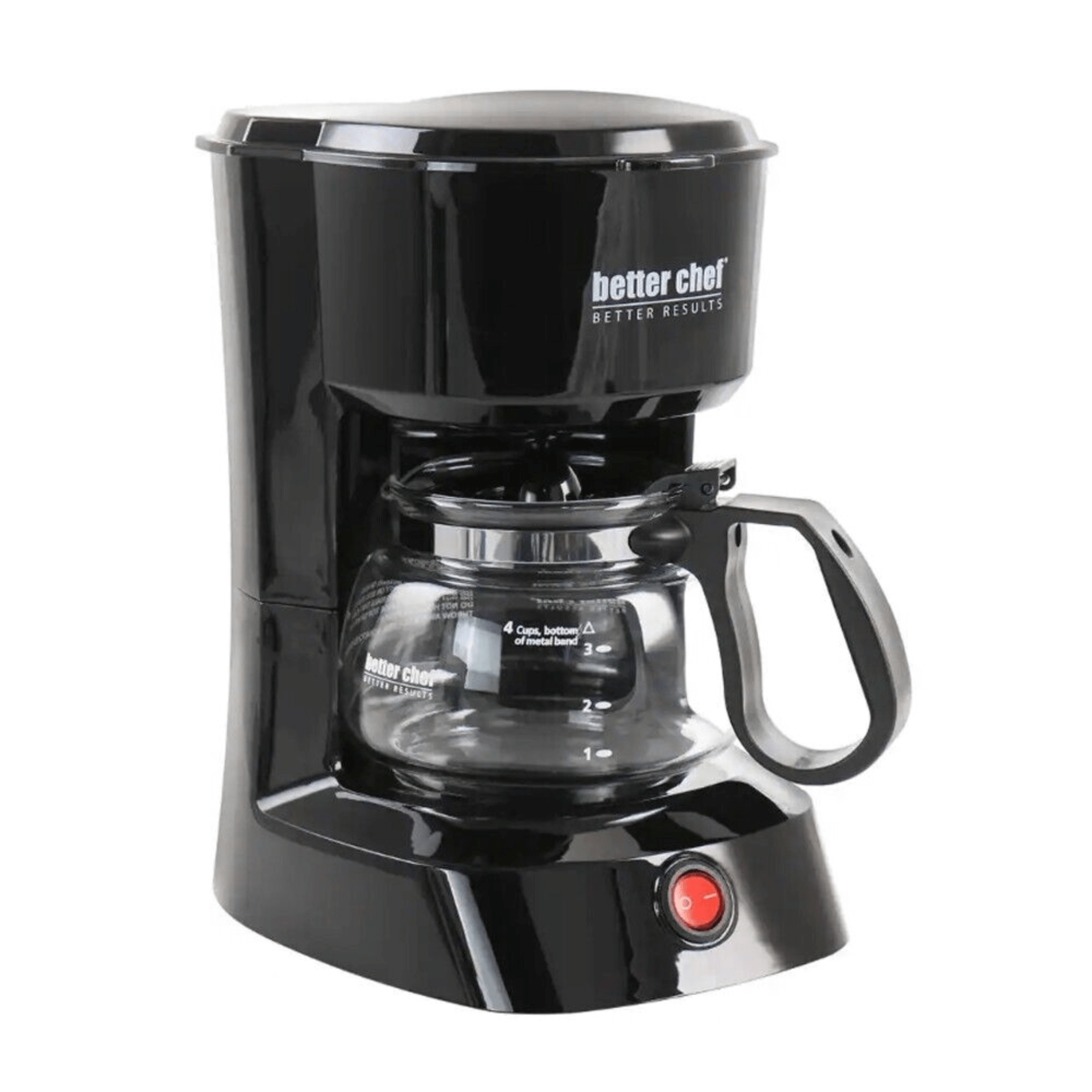 Better Chef 4-Cup Coffeemaker with Grab-A-Cup Feature - REFURBISHED