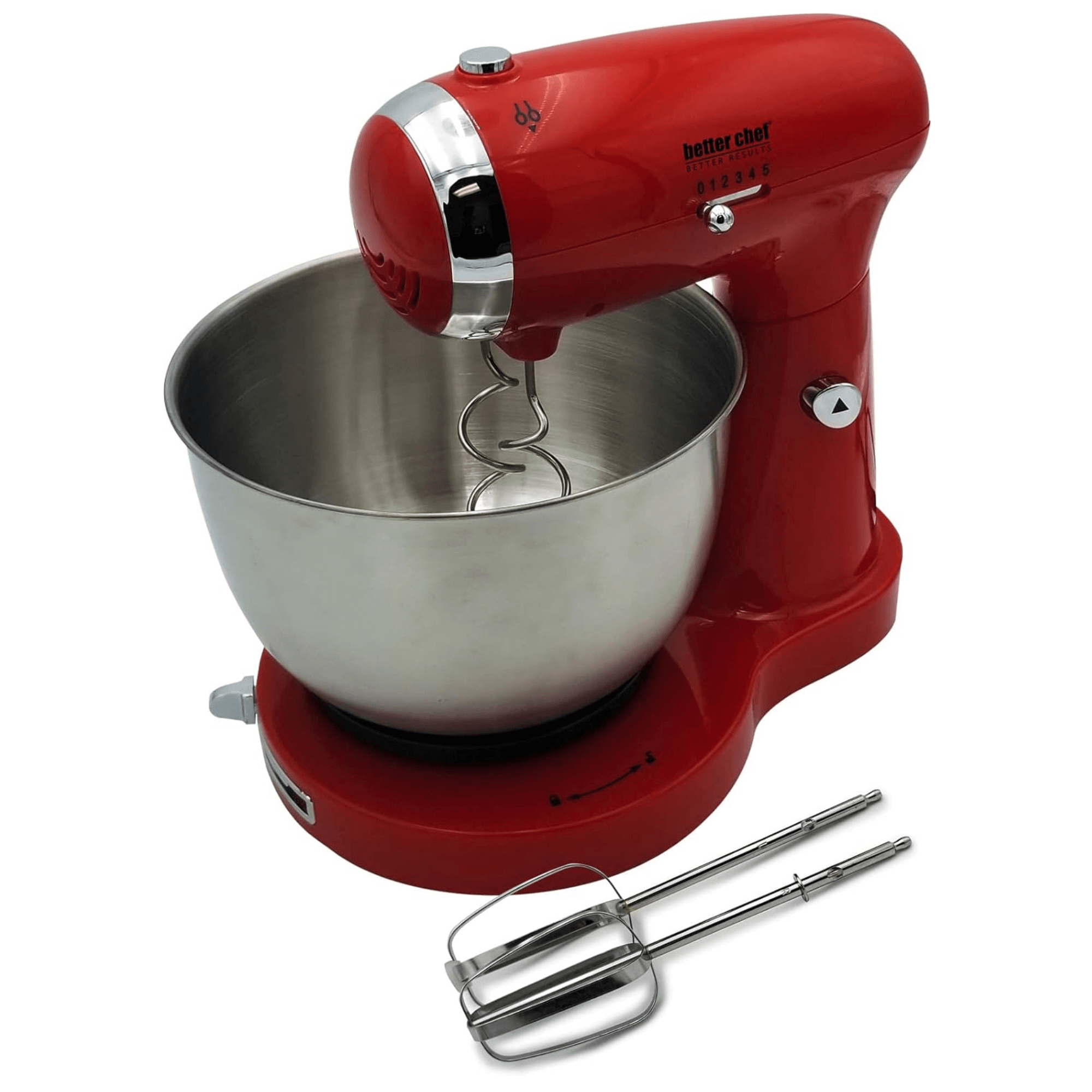 Better Chef 350W Classic Stand Mixer with Stainless Steel Bowl