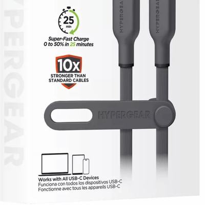 HyperGear Flexi PRO USB-C to USB-C Cable 15ft