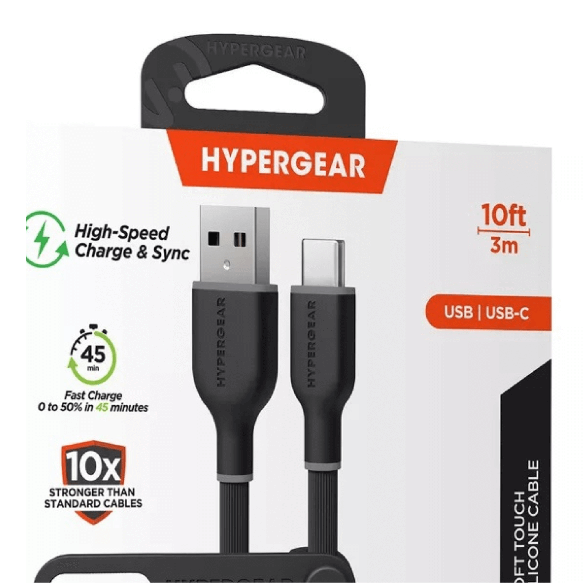 HyperGear Flexi PRO USB to USB-C Cable 10ft