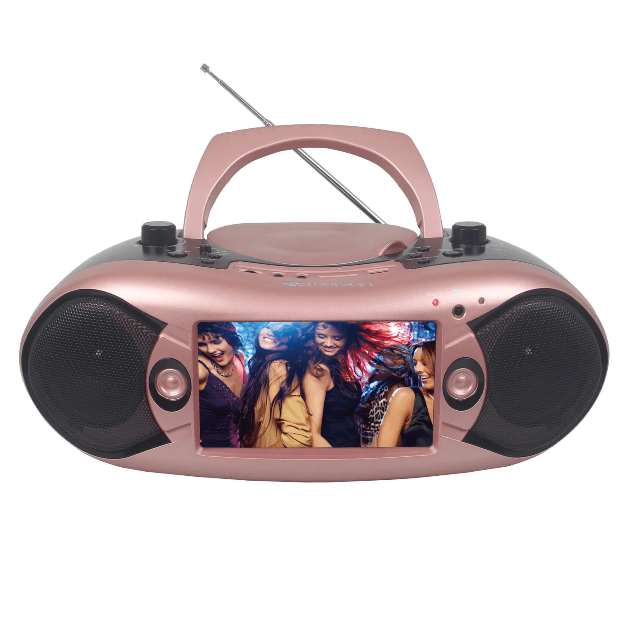 Emerson 7" Bluetooth DVD Boombox with AMFM Radio & Digital TV