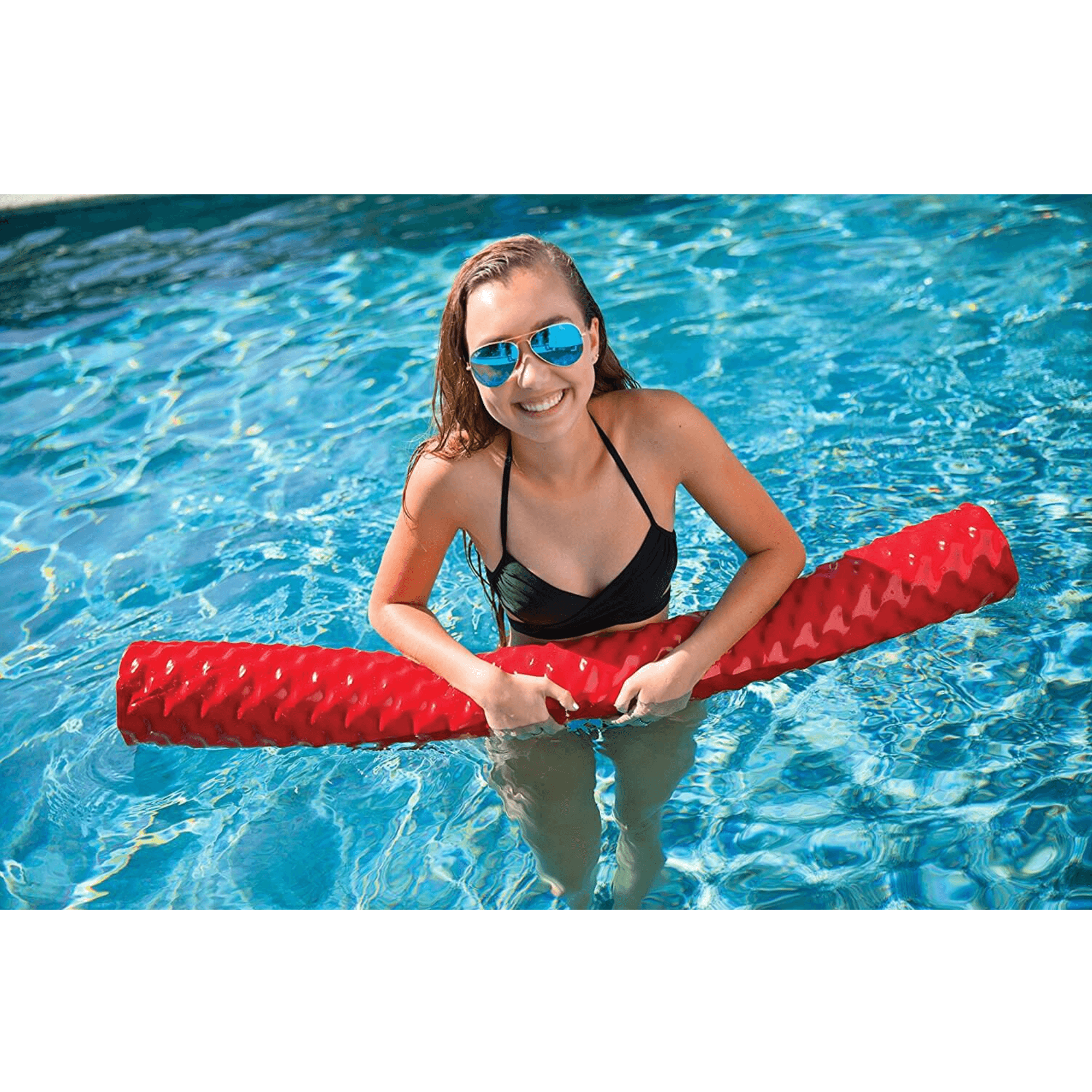 WOW Watersports First Class Foam Pool Noodles 12pk PDQ Extra Grip And Non-Slip - Assorted