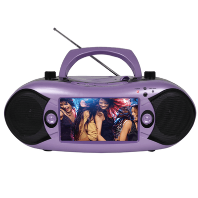 Emerson 7" Bluetooth TV DVD Boombox Lilac - Refurbished