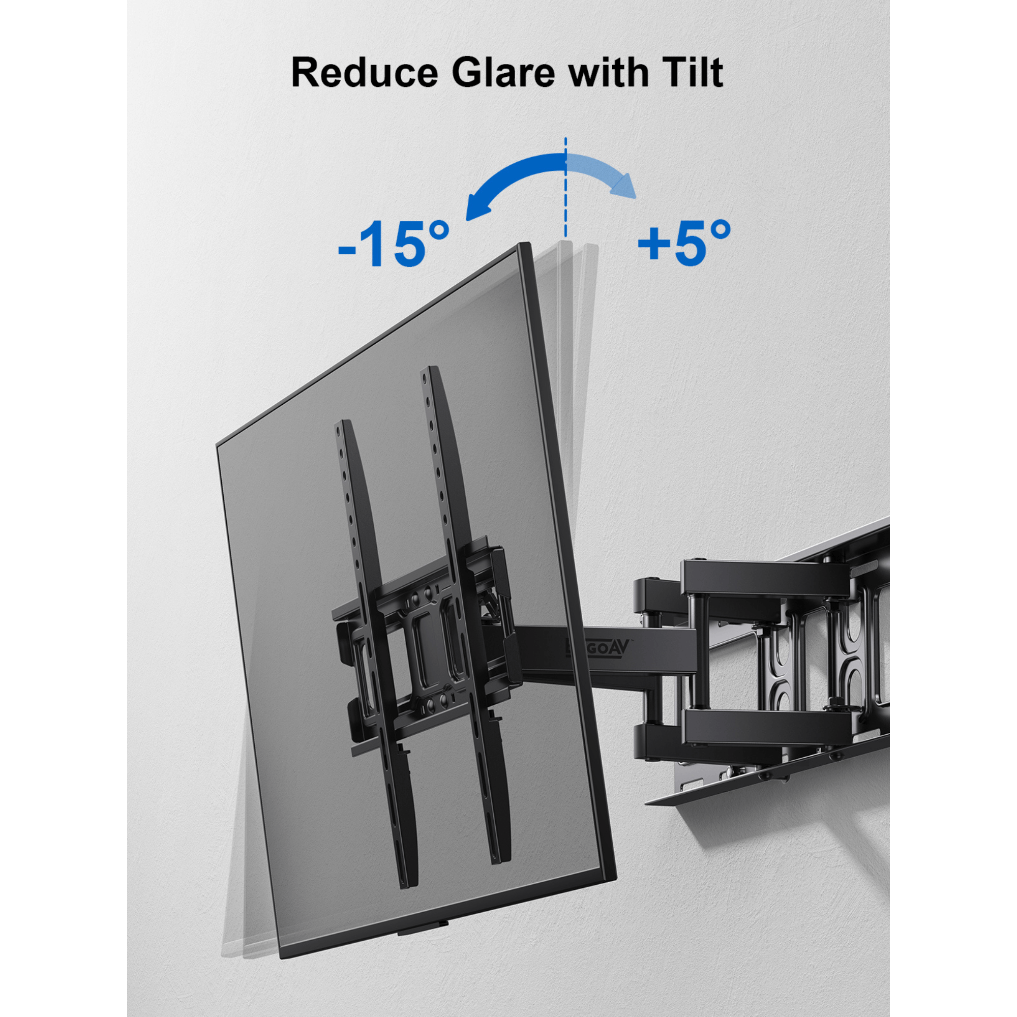 ErgoAV Motion Mount with Dual Arms for TVs 40" to 55"