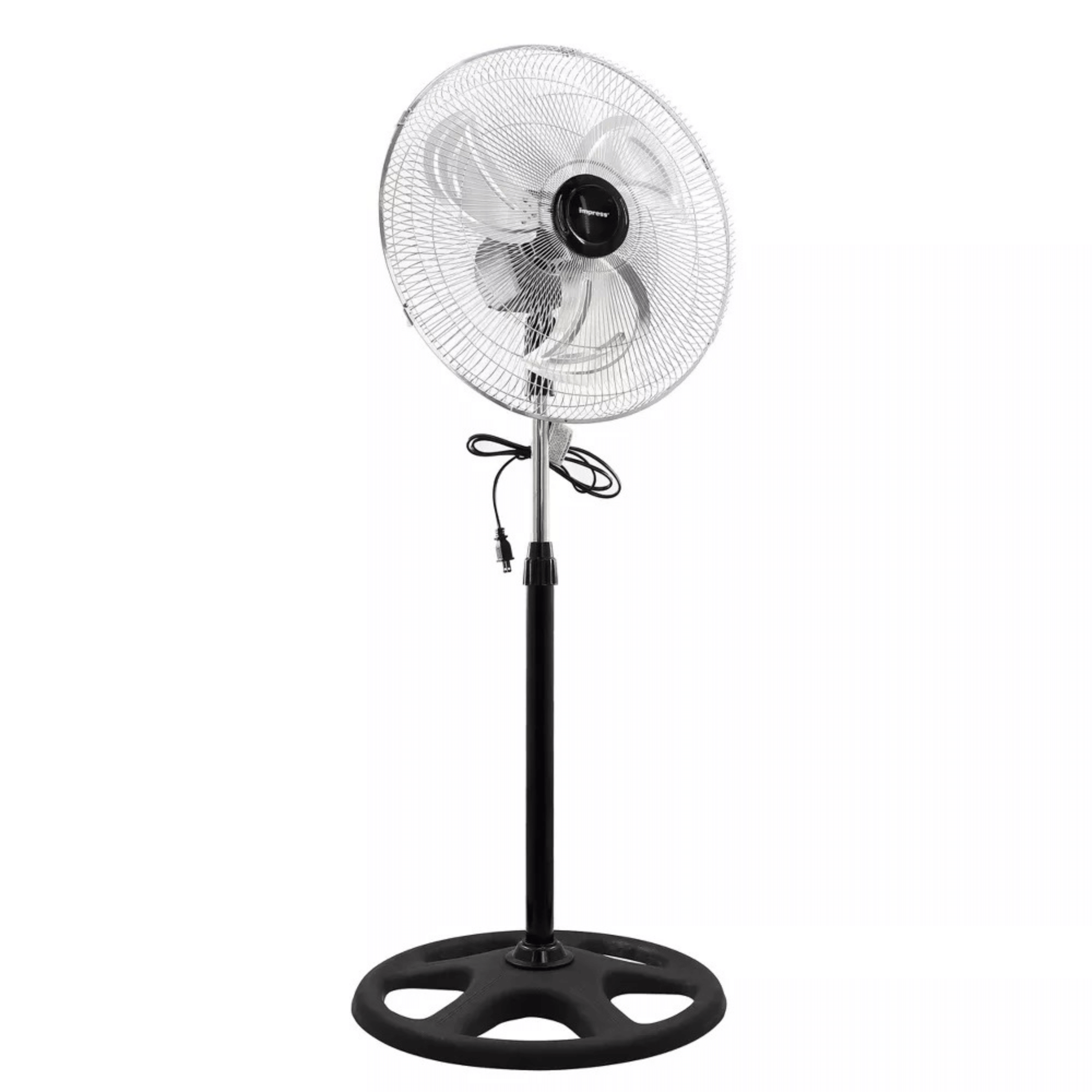 Impress 18-Inch 2-in-1 Chrome Hi-Speed Industrial Oscillating Fan