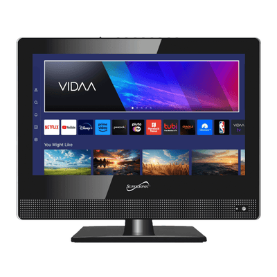 Supersonic 15" VIDAA ACDC Compatible LED Smart TV with Built-In WiFi