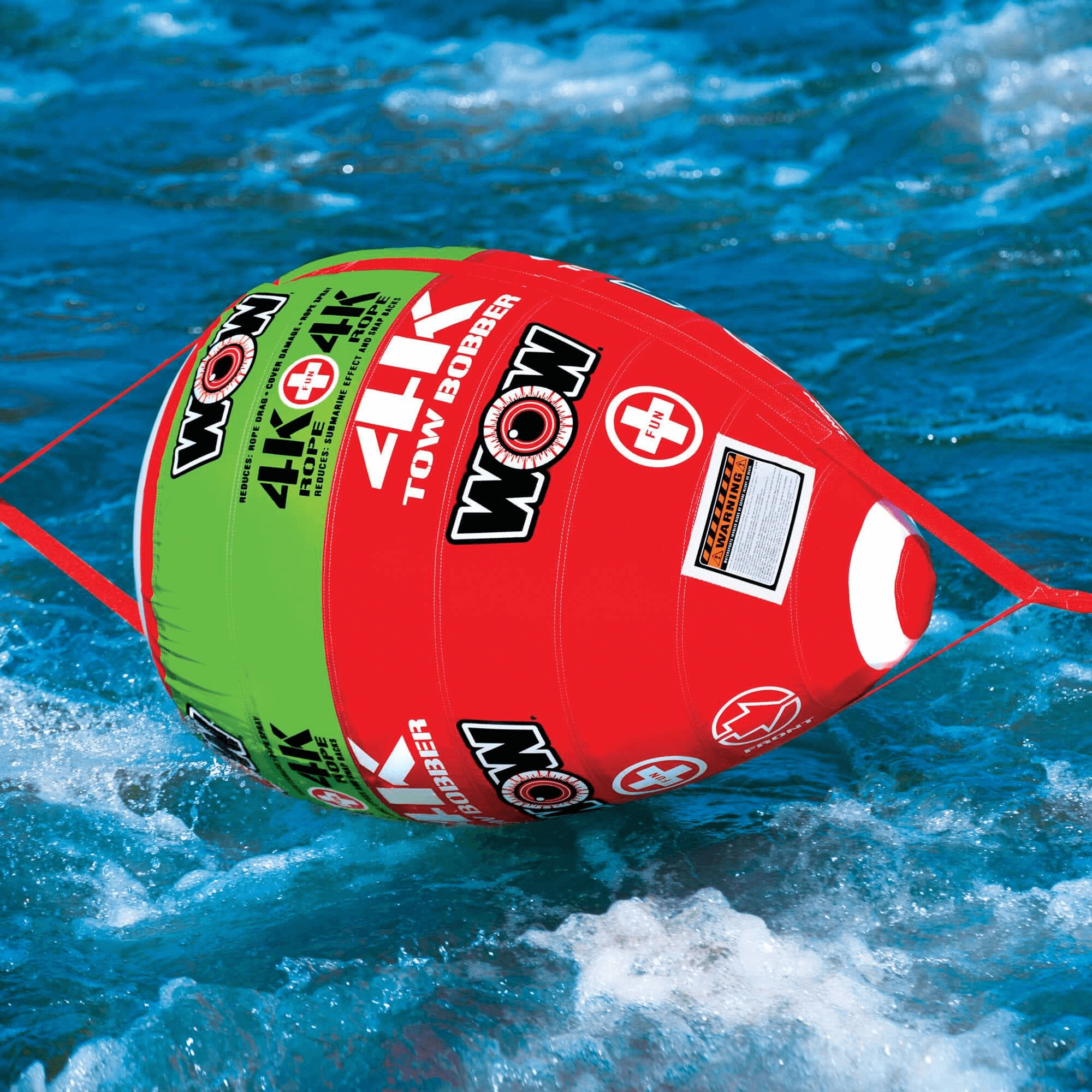 WOW Watersports Tow Bobber for an Up To 4 Person Towable for 4k Rope