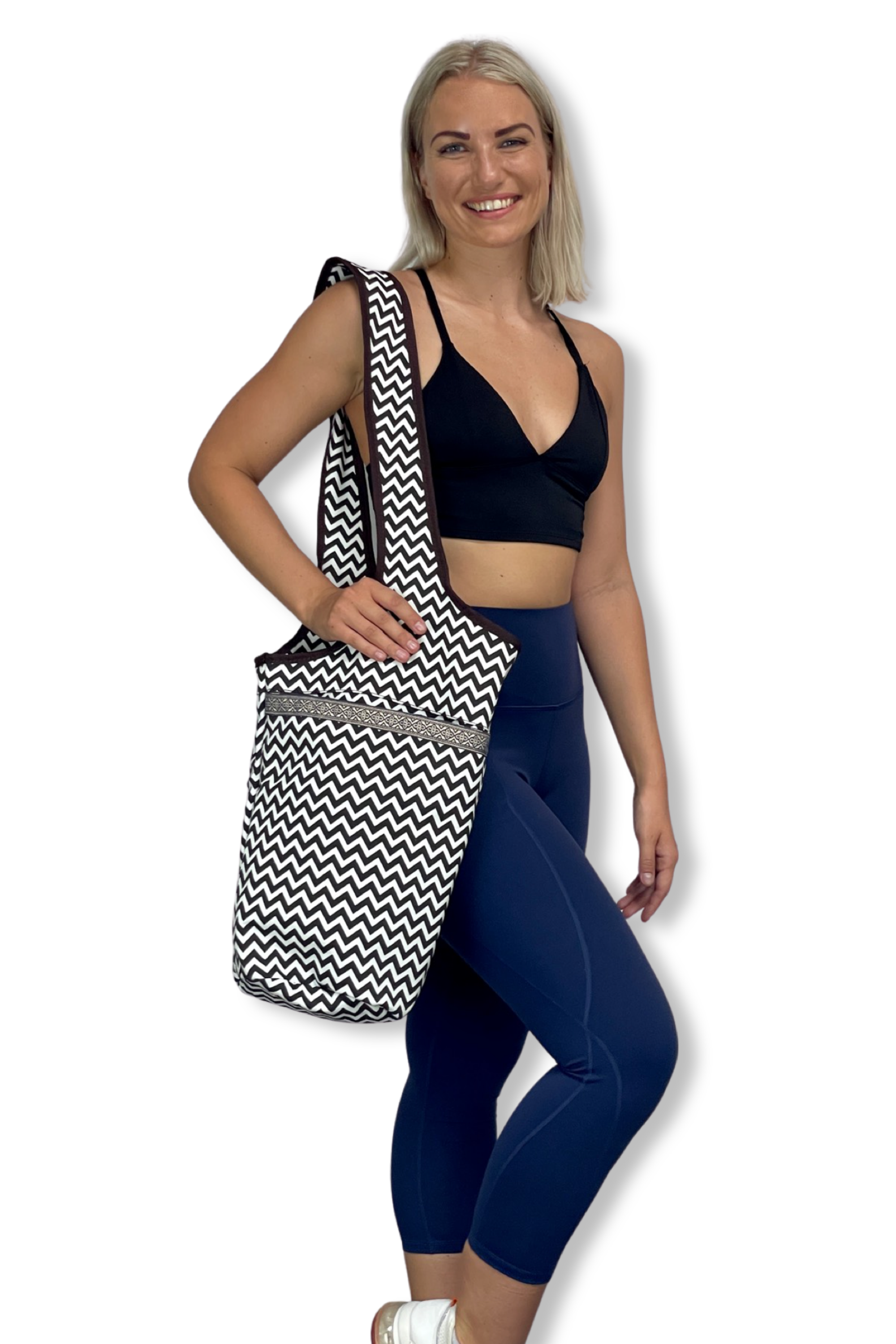 JupiterGear Yoga Mat Carrying Tote Bag with Large Size Pockets | Multipurpose and Fit Most Size Mats