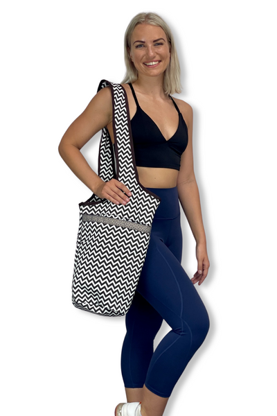 Yoga Mat Carrying Tote Bag with Large Size Pockets | Multipurpose and Fit Most Size Mats