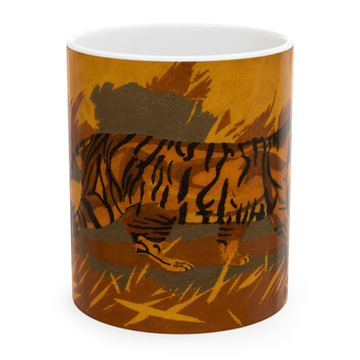 PimsArt Majestic Tiger Illustration Mug From Original Painting