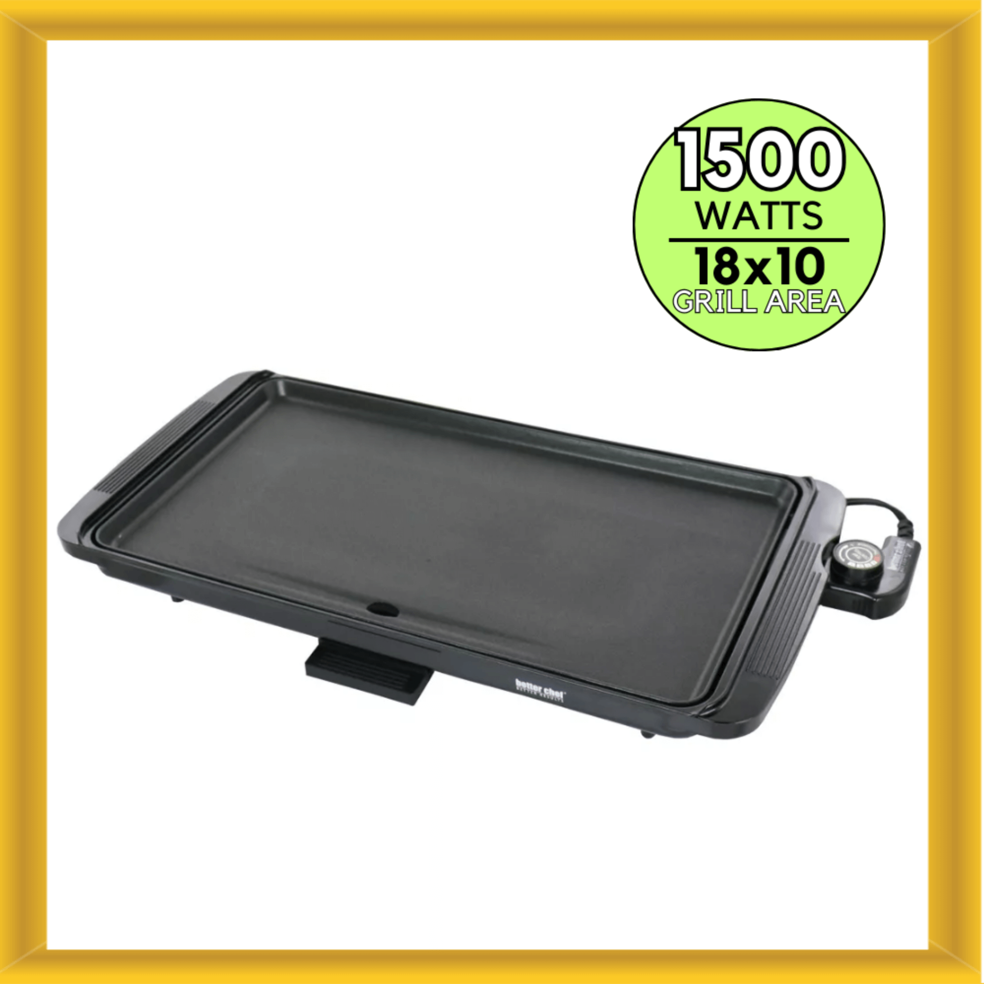 Better Chef Family Size Cool Touch Electric Countertop Griddle