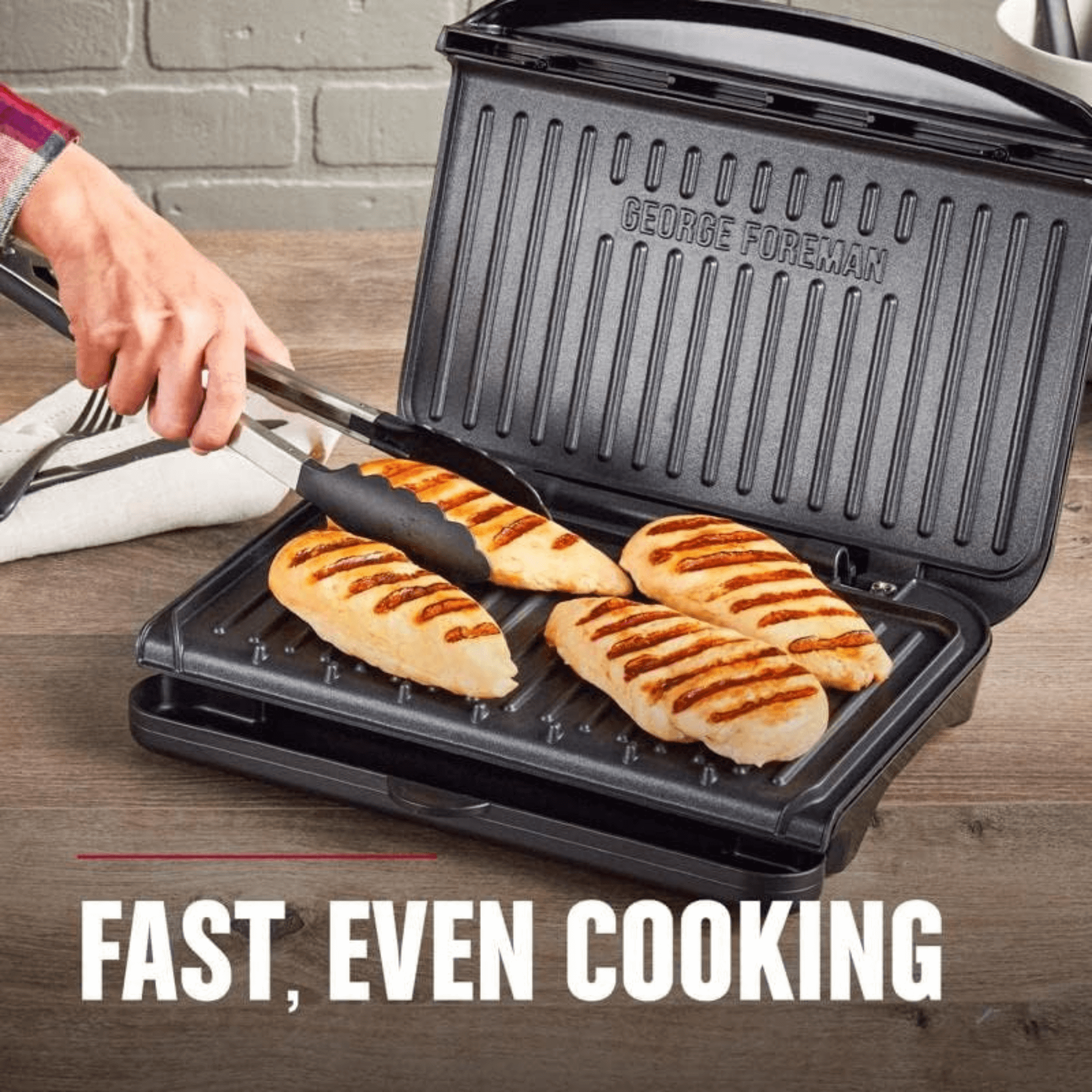 George Foreman 5-Serving Classic Plate Electric Indoor Grill and Panini Press