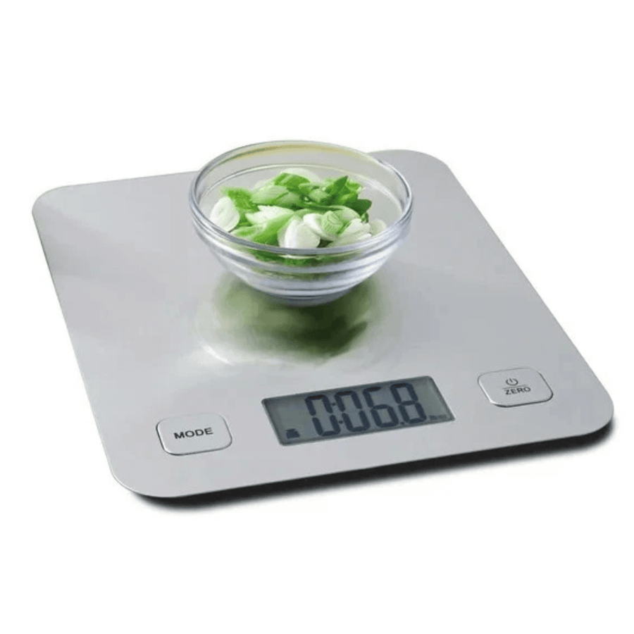 Mainstays Stainless Steel Digital Battery-Powered Kitchen Scale