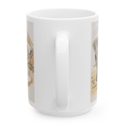 PimsArt African Safari Lion Elephant Leopard Mug From Original Drawing