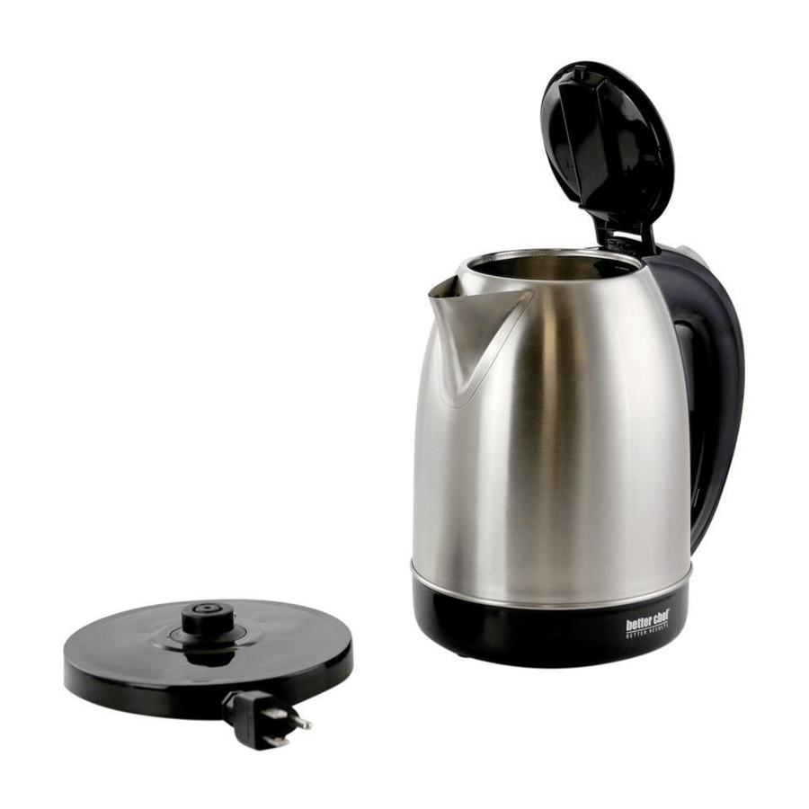 Better Chef 1.7L 7.2-Cup Stainless Steel Cordless Electric Kettle